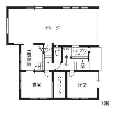 坪単価30〜40万円の注文住宅_間取り1階